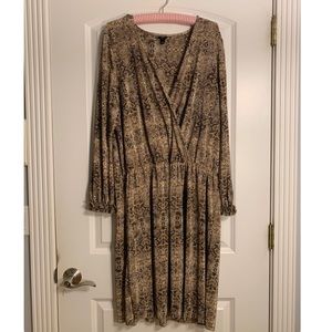 ASOS River Island plus size snakeskin print dress